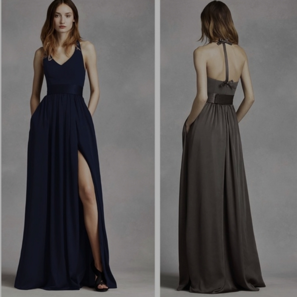 White by Vera Wang VW360214 Midnight Bridesmaid